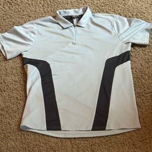 J Lindeberg Blue and Gray Polo Shirt XL
